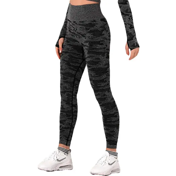 Leggings Camouflage Schwarz